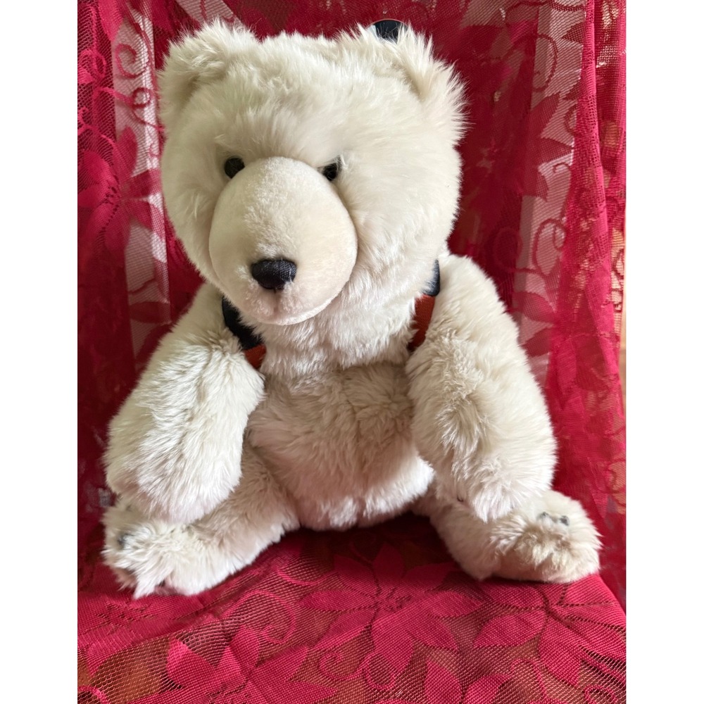 American Eagle Gund Polar Bear Plush Snowboarder White Winter Stuffed Animal